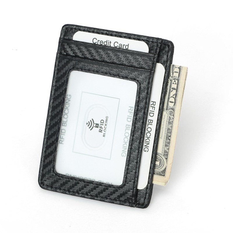 Tarjetero Slim con Protección RFID en Fibra de Carbono.