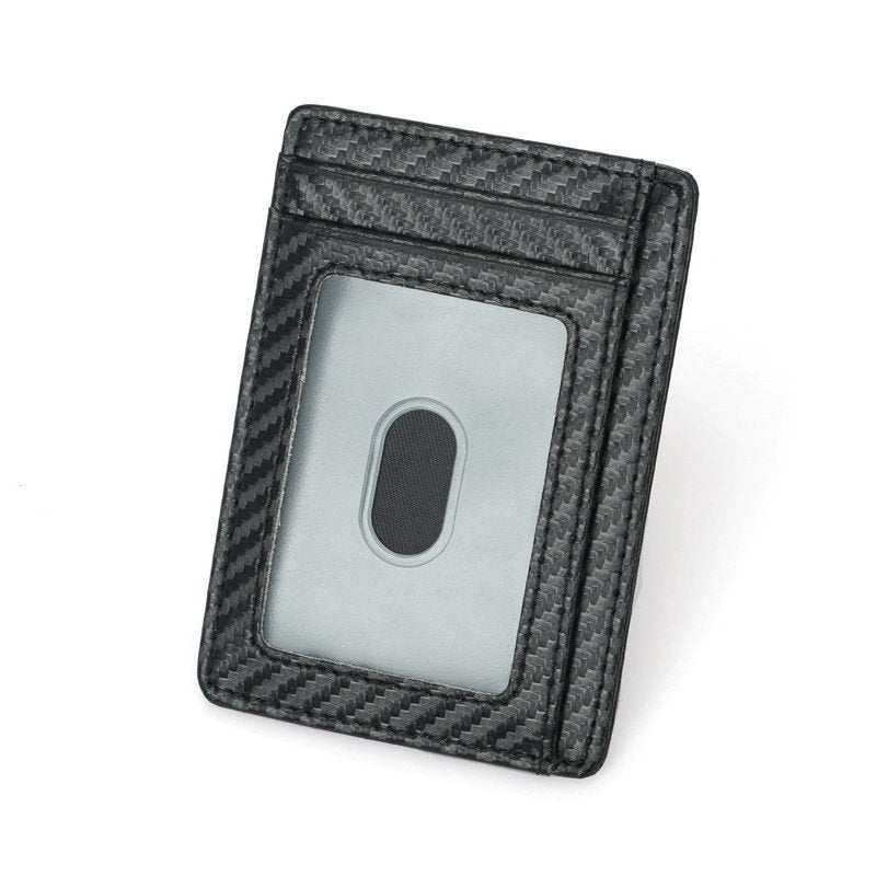 Tarjetero Slim con Protección RFID en Fibra de Carbono.