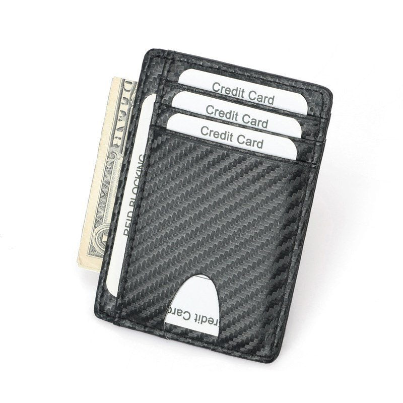 Tarjetero Slim con Protección RFID en Fibra de Carbono.