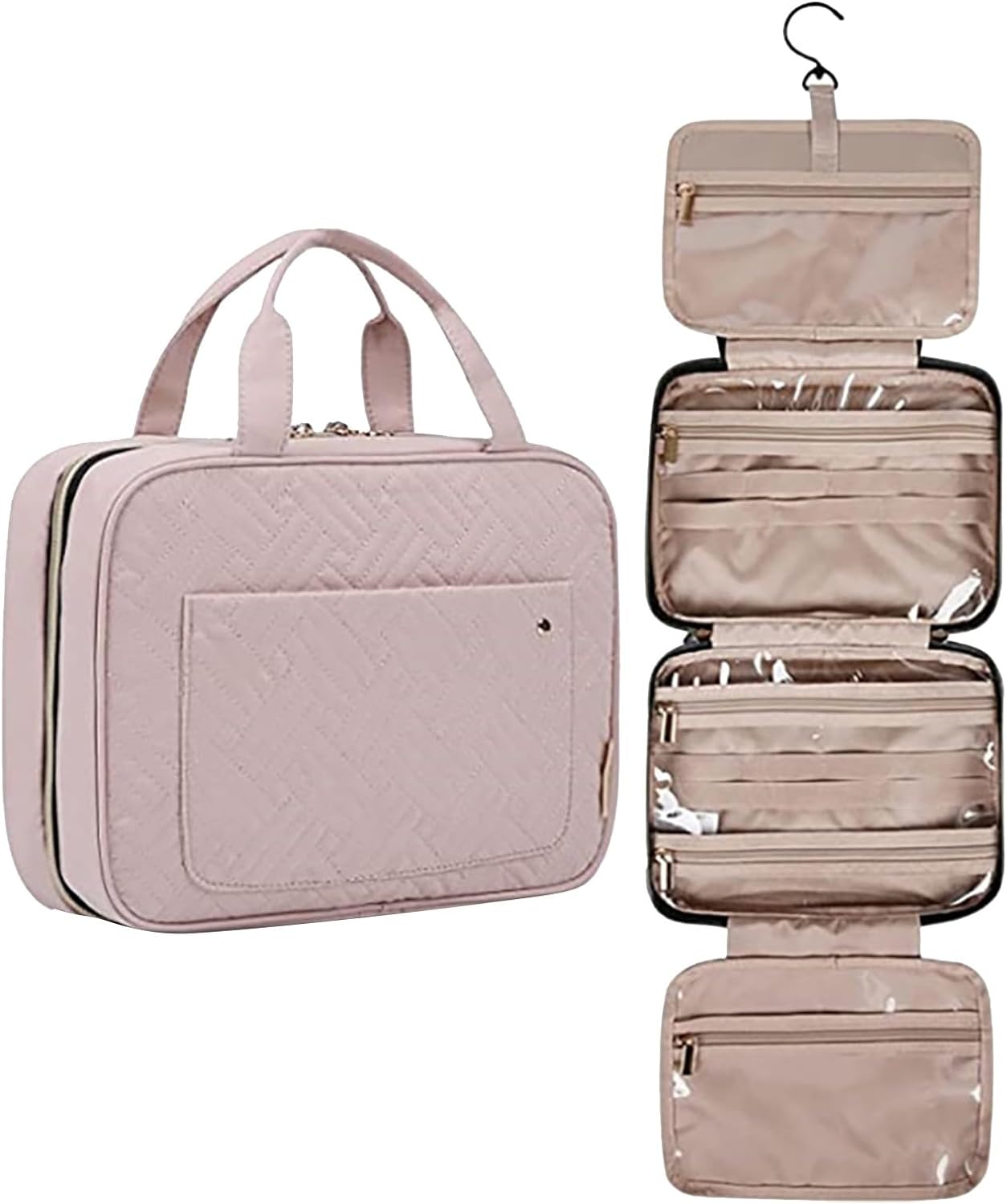 Organizador de Maquillaje para Viajes de Gran Capacidad.