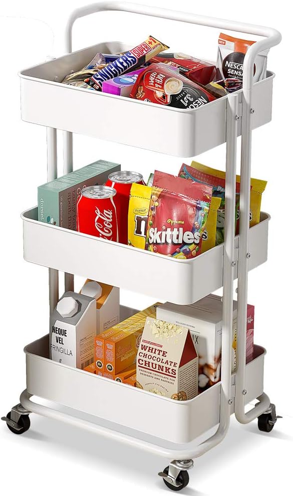 Carro Multiuso Organizador en 3 Niveles. 100% Metal.