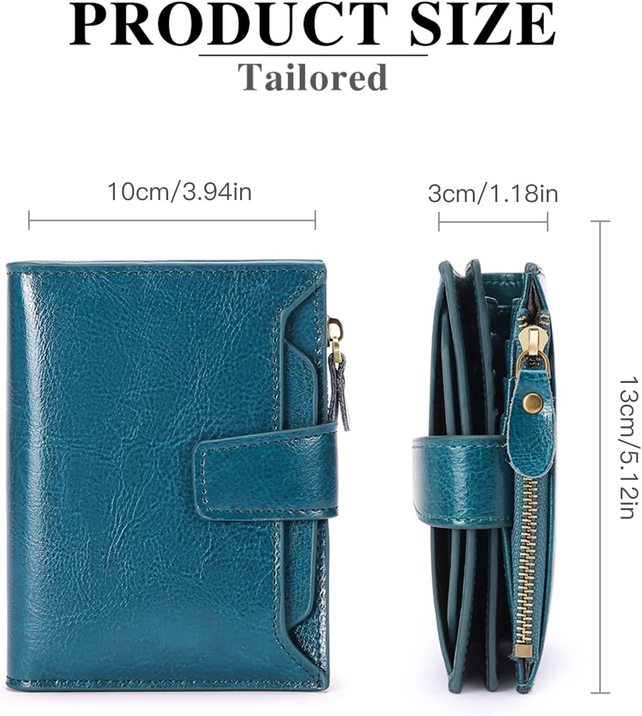 Billetera De Cuero Amsterdam Waxed Para Mujer.