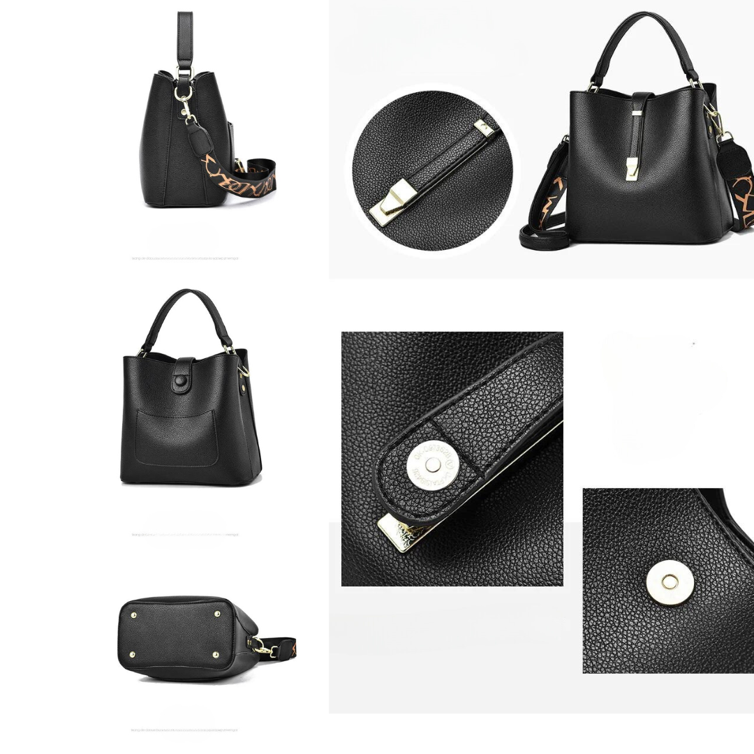 Cartera en Eco Cuero con 2 Correas.