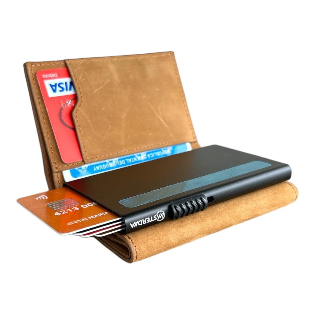 Billetera Tarjetero con Bloqueo Rfid y Monedero.