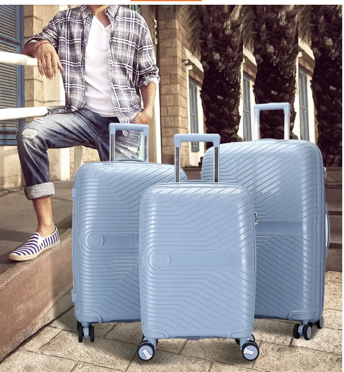 Valija Viaje Rígida de Polipropileno Carry 24 pulgadas - Tamaño Medio