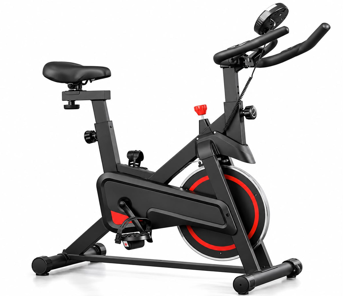 Bicicleta Spinning Wolfit Indoor 120 Kg Volante 4 Kg Lcd