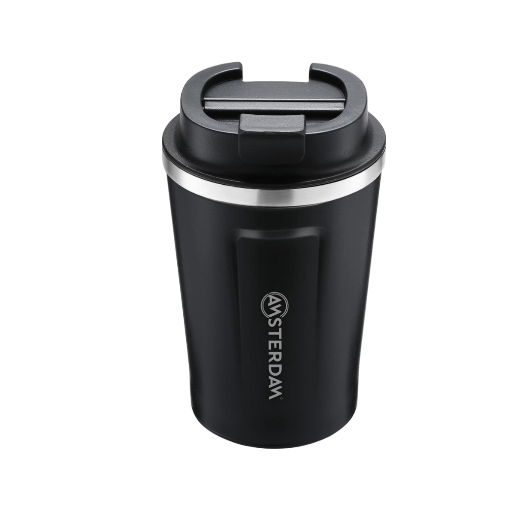 Vaso Térmico Café 380 Ml Con Tapa, Coffee Mug - Amsterdam.