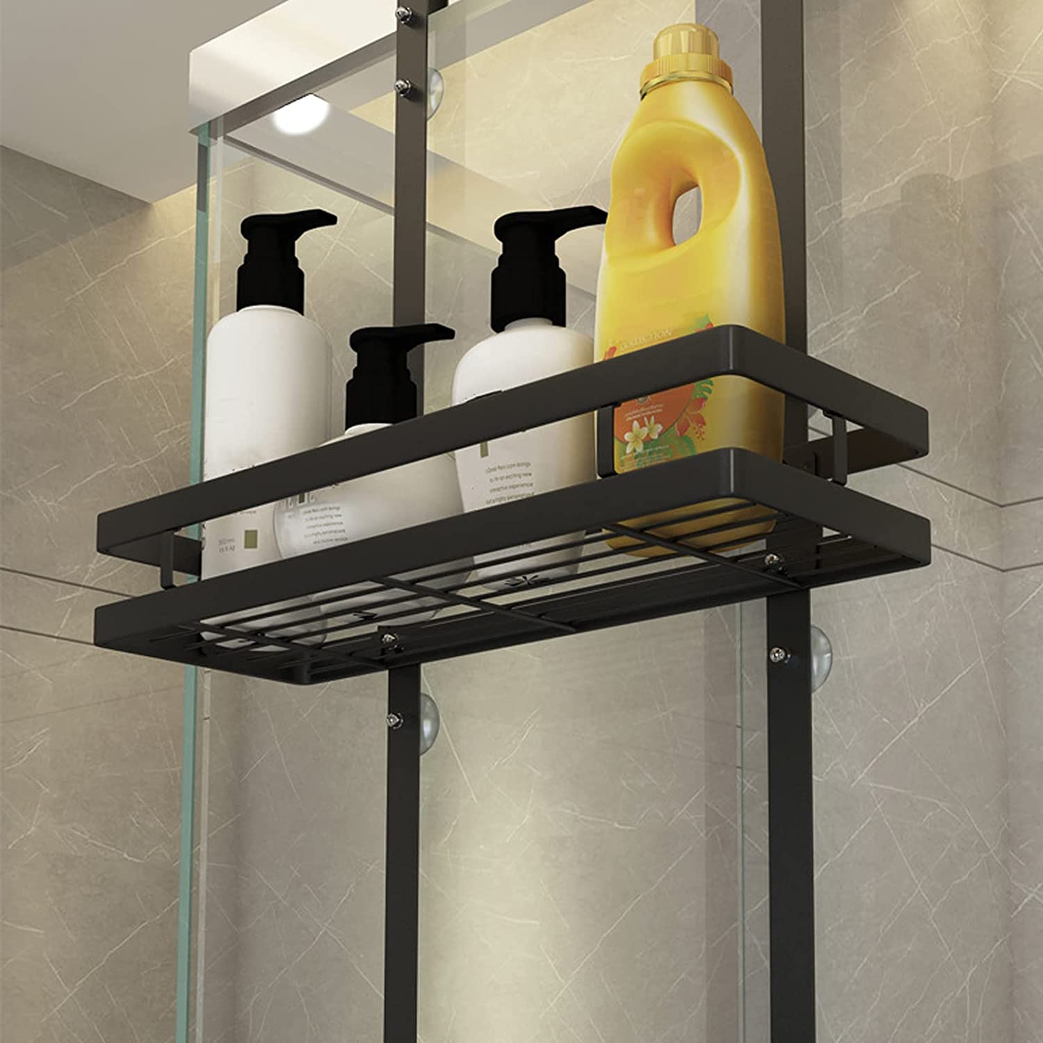 Estante Organizador Para Ducha En Acero Inoxidable 2 Pisos.