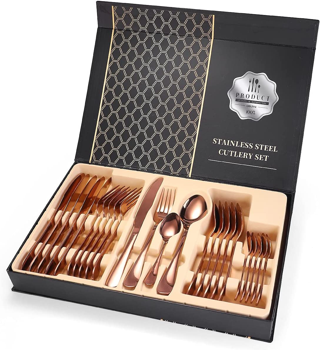 Juego de Cubiertos 24 Piezas en Acero Inox