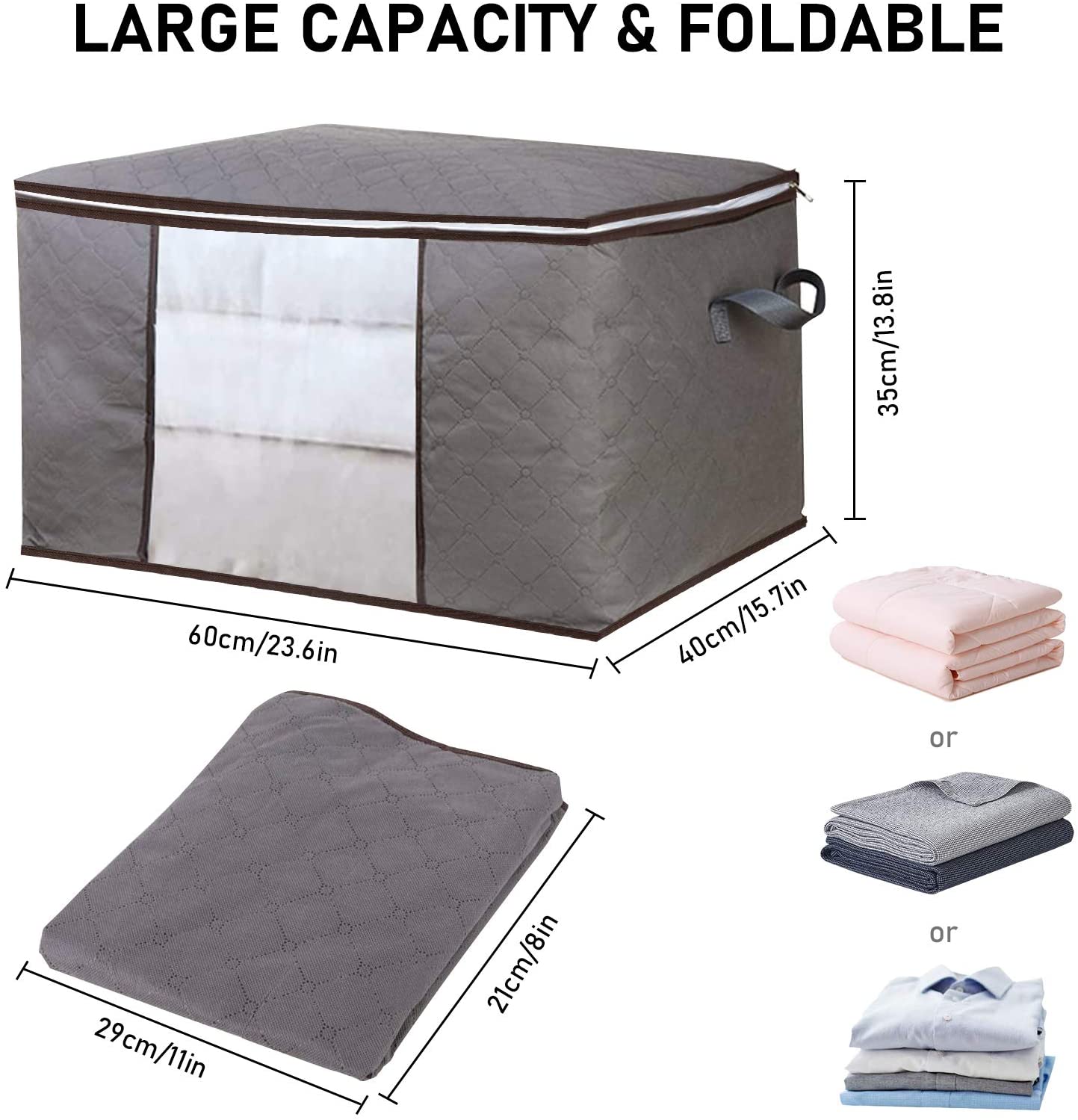 Bolsa de Almacenamiento para Mantas, Colchas, Ropa, etc.-