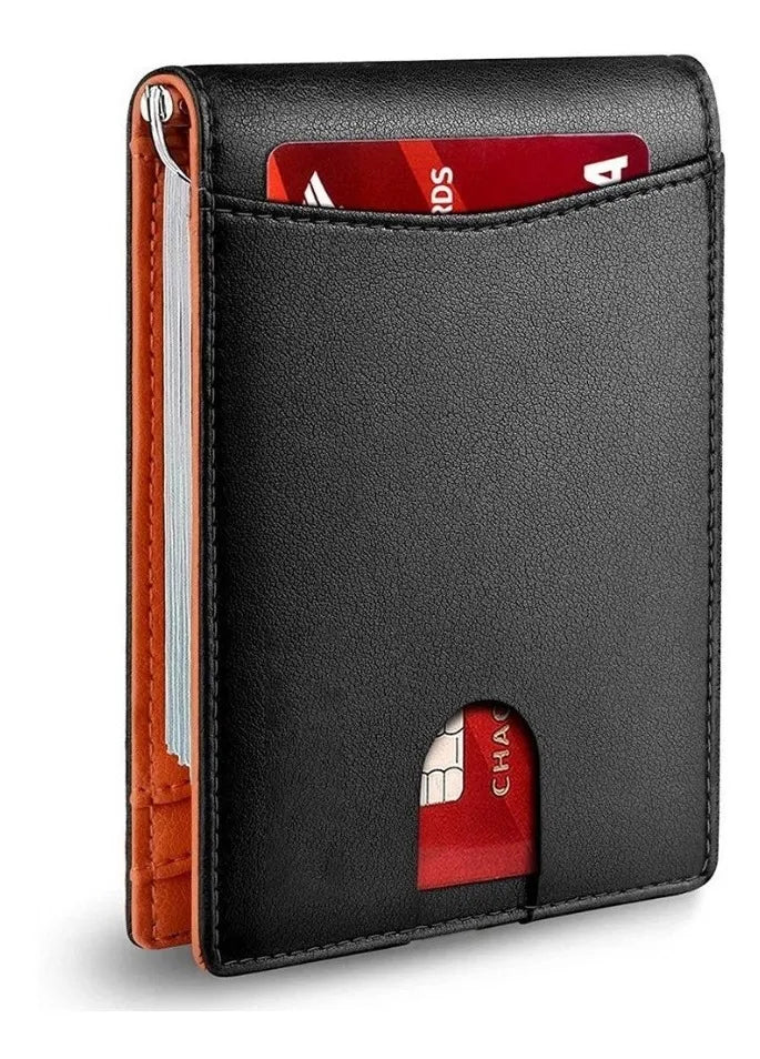 Billetera Slim minimalista con bloqueo RFID. Amsterdam.