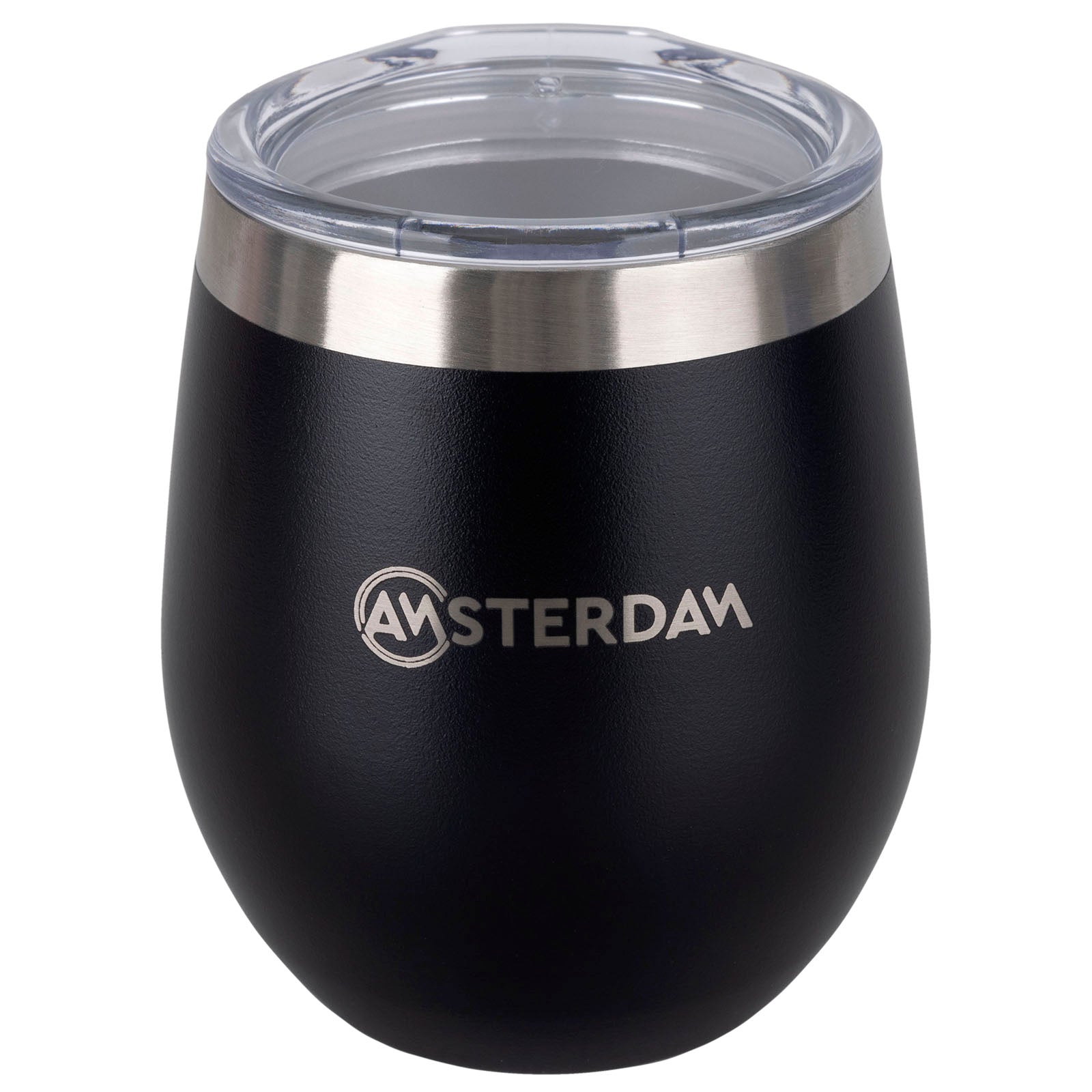 Mate De Acero Inoxidable Con Tapa 240 ml.