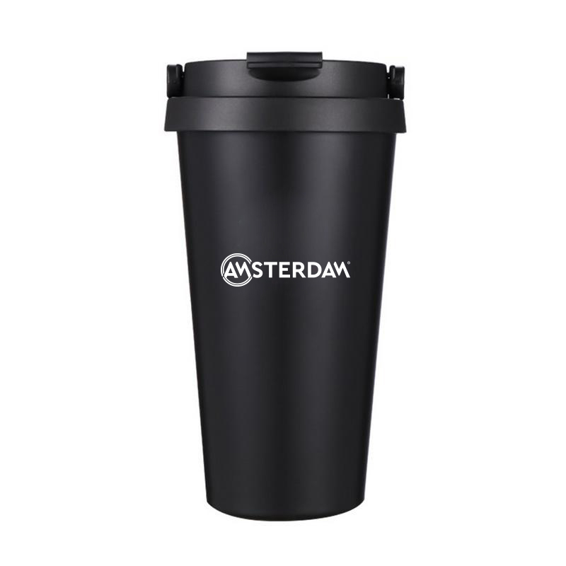 VASO DE CAFE EN ACERO INOX 500ML / DOBLE CAPA DE AISLACIÓN