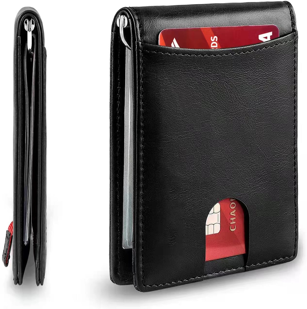 Billetera Slim minimalista con bloqueo RFID. Amsterdam.