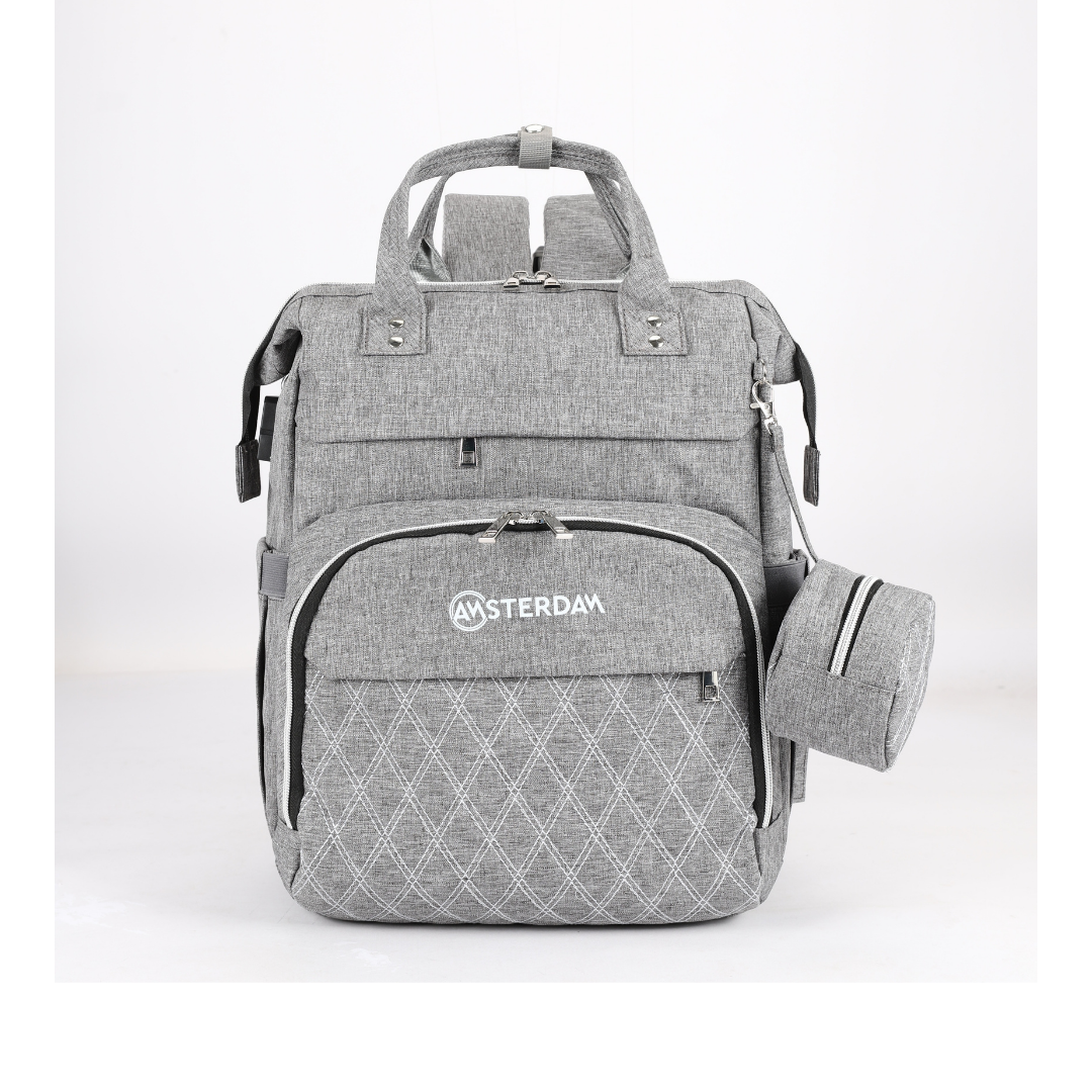Mochila Maternal de Calidad Impermeable con Puerto USB.
