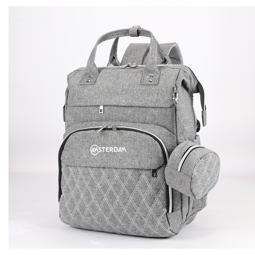 Mochila Maternal de Calidad Impermeable con Puerto USB.