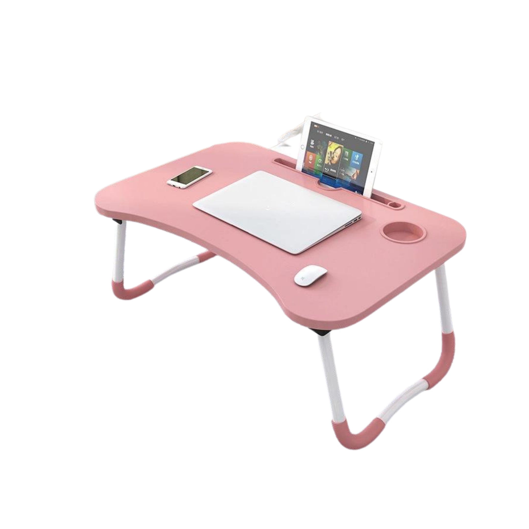 Mesa Portátil de Cama con Portavasos /Tablets.-