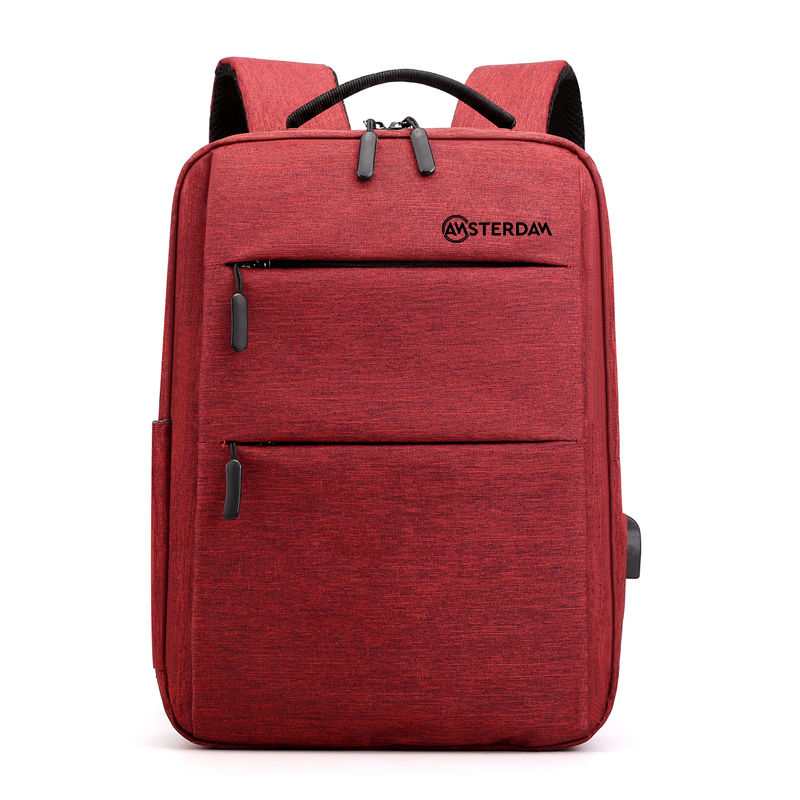 Mochila impermeable con USB para ordenador portátil, resistente al agua.