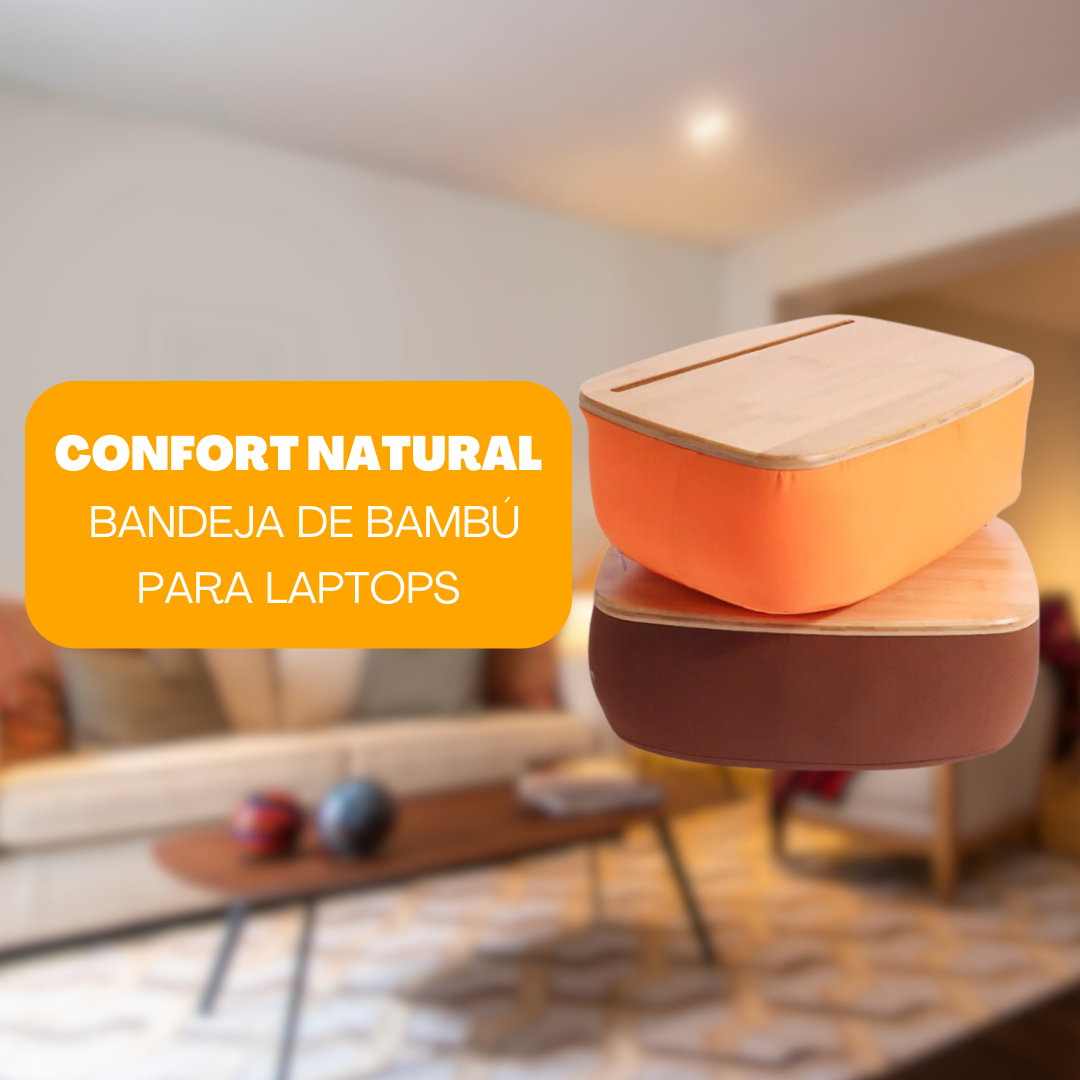 ¡Simplifica tu vida con la Bandeja de Bambú para Laptops!