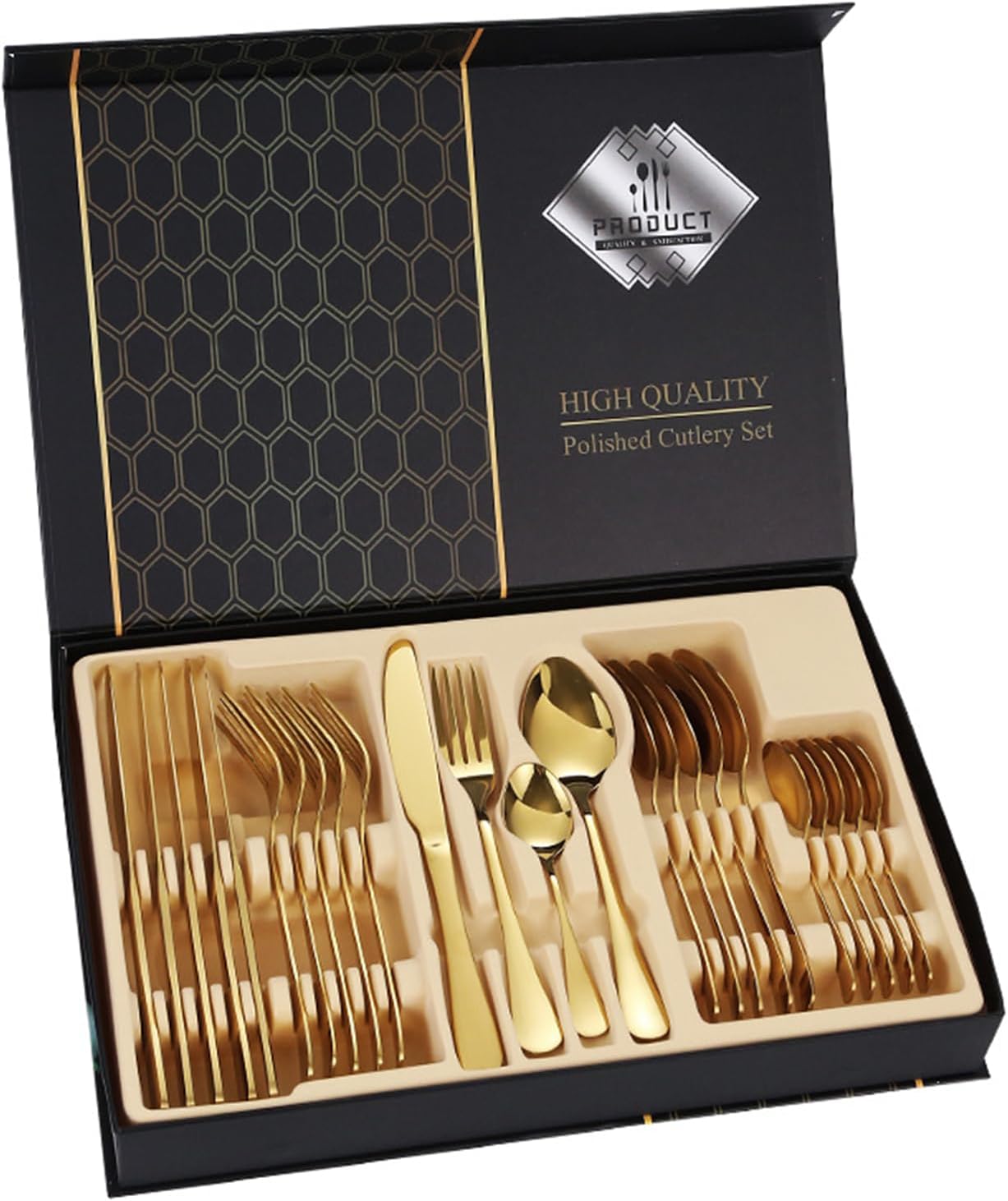 Juego de Cubiertos 24 Piezas en Acero Inox