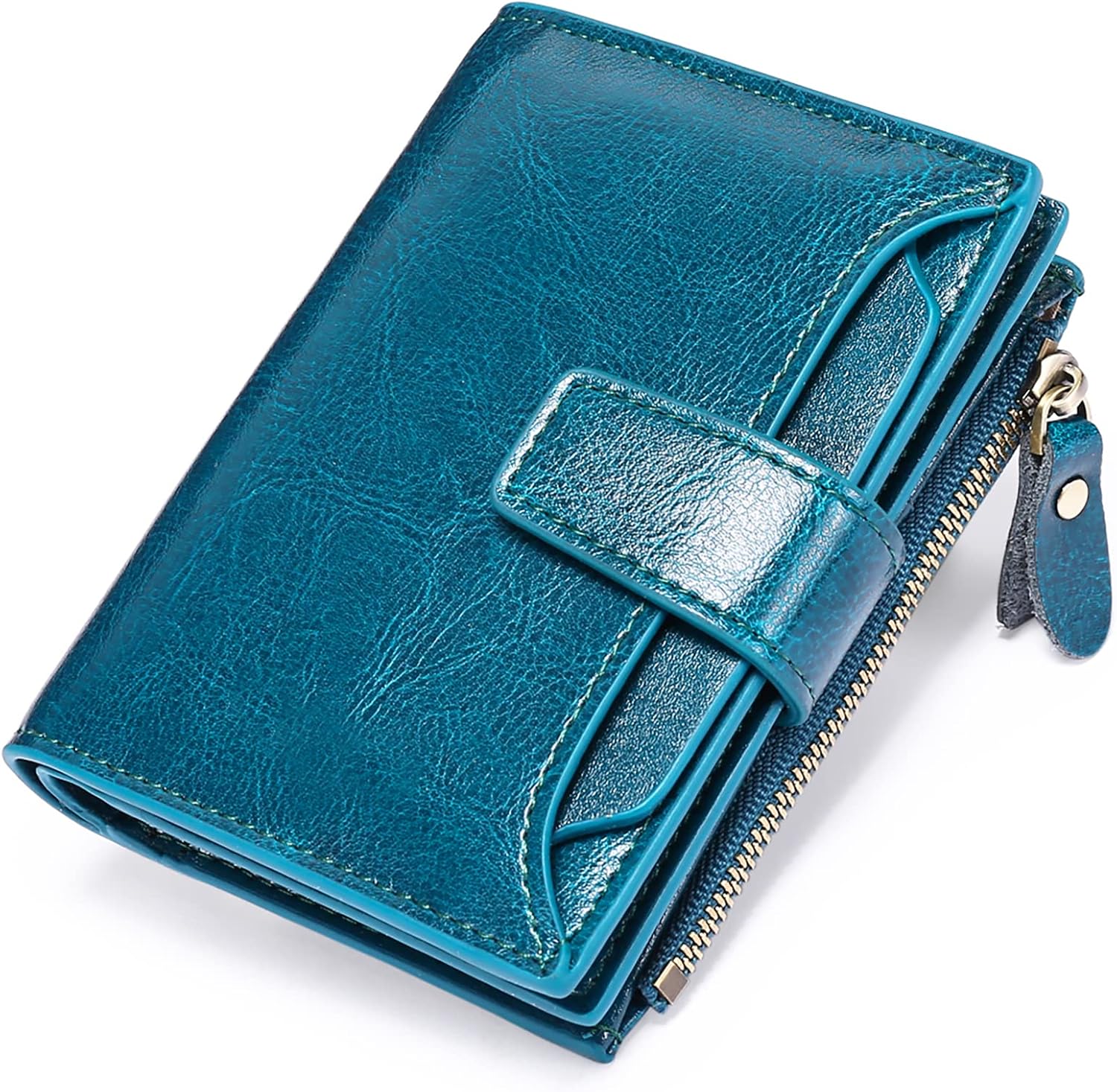 Billetera De Cuero Amsterdam Waxed Para Mujer.