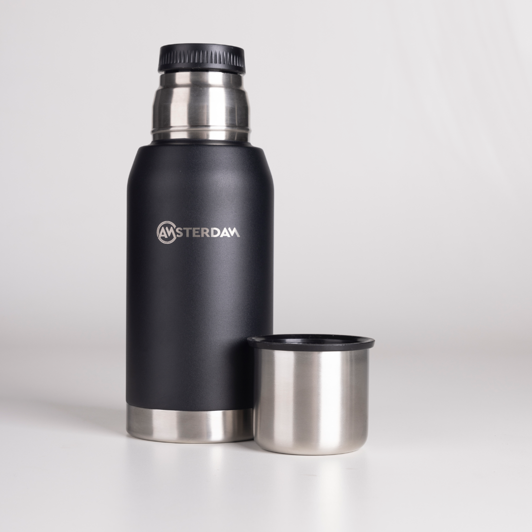 Set Termo 750ml + Mate 280ml En Acero Inoxidable