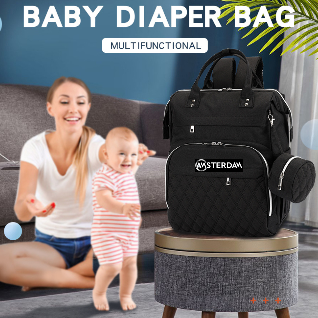 Mochila Maternal de Calidad Impermeable con Puerto USB.