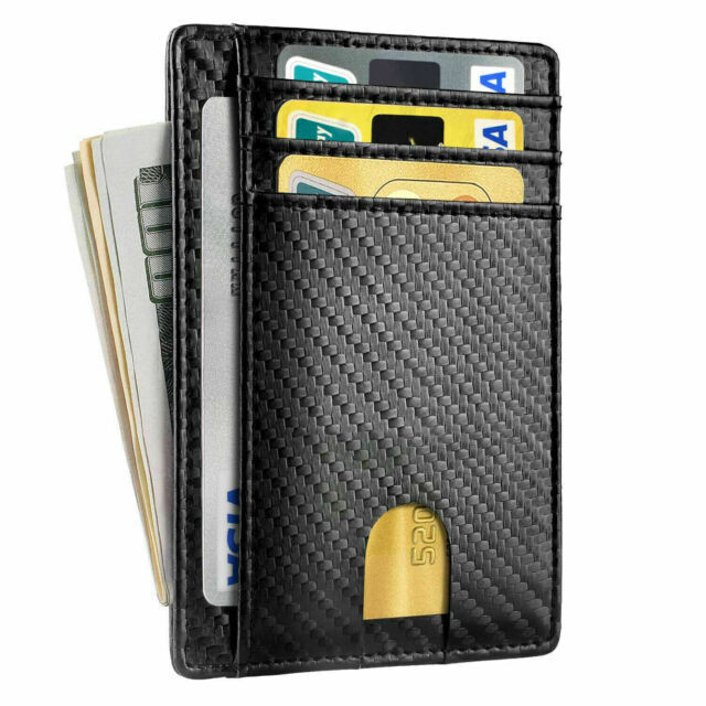 Billetera Tarjetero Slim con Protección RFID