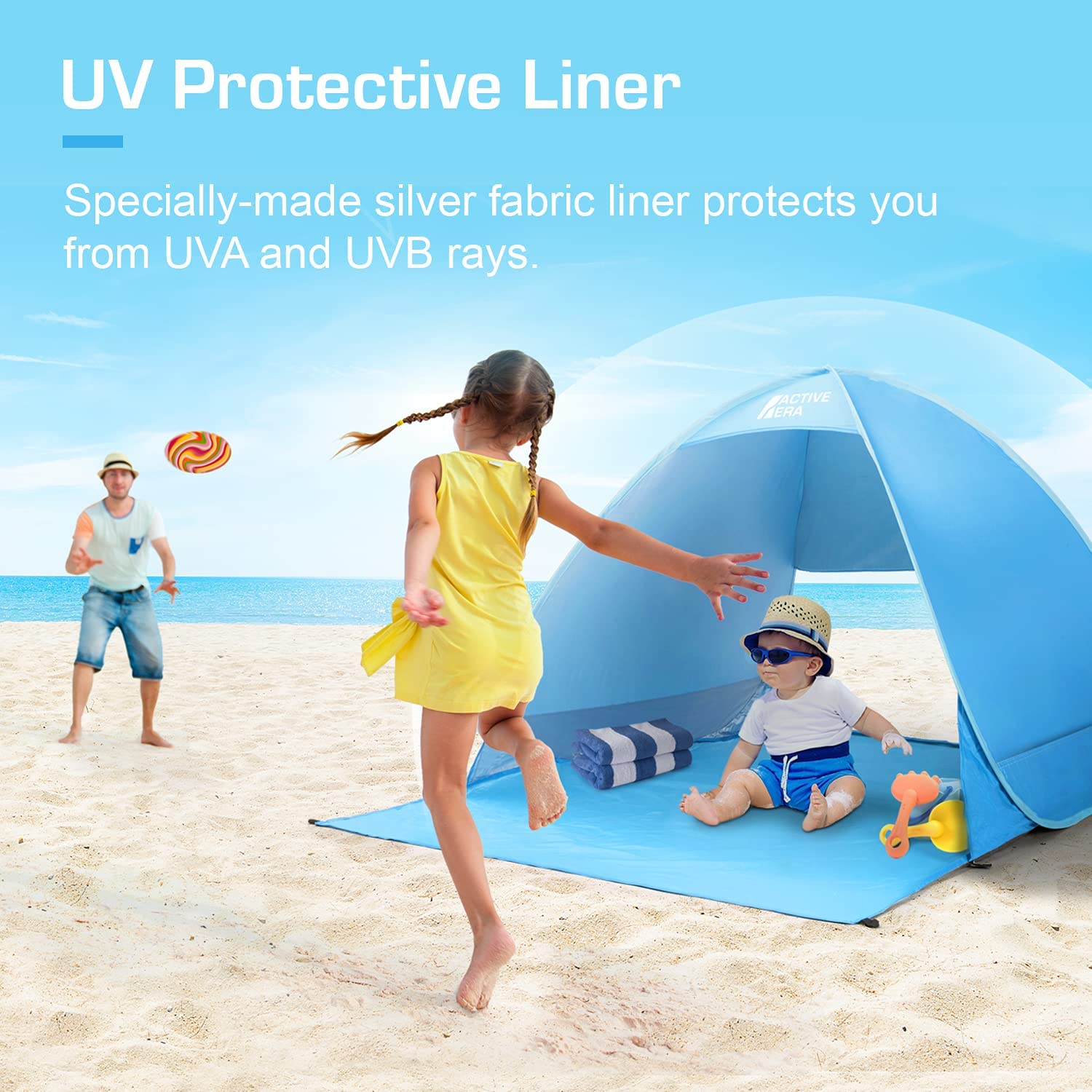 Carpa de Playa con Protección UV