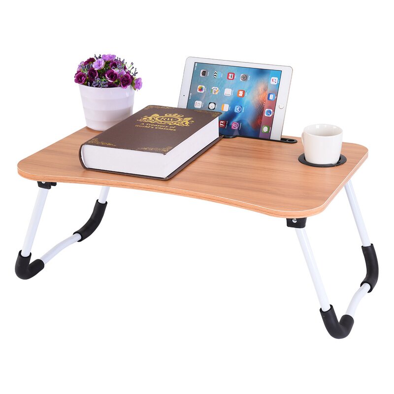 Mesa Portátil de Cama con Portavasos /Tablets.-