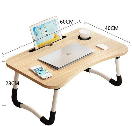 Mesa Portátil de Cama con Portavasos /Tablets.-