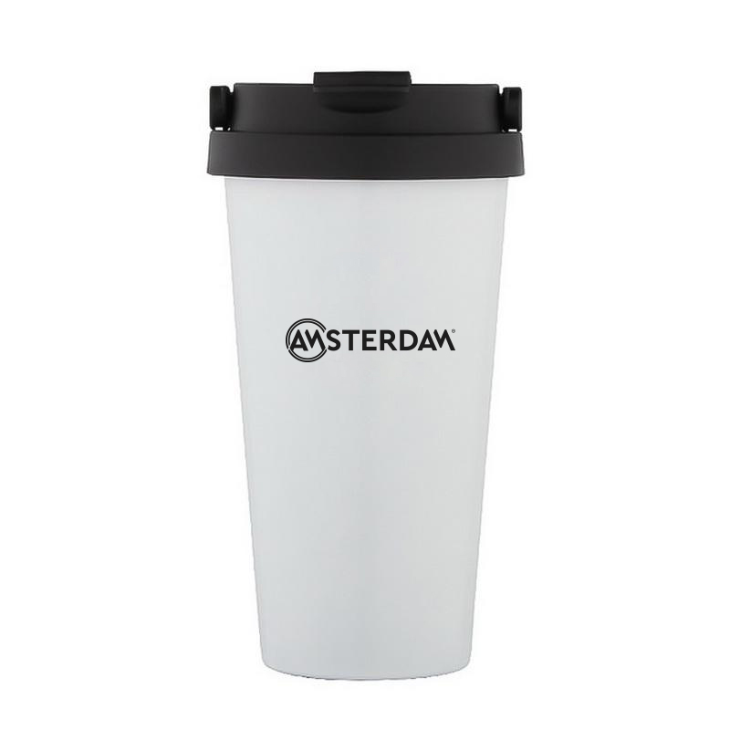 VASO DE CAFE EN ACERO INOX 500ML / DOBLE CAPA DE AISLACIÓN