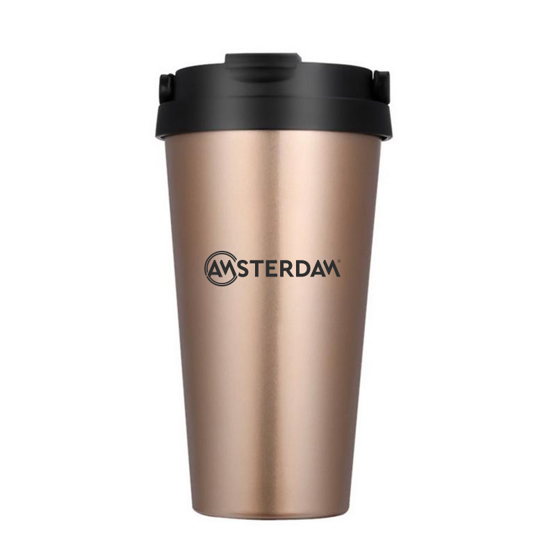 VASO DE CAFE EN ACERO INOX 500ML / DOBLE CAPA DE AISLACIÓN