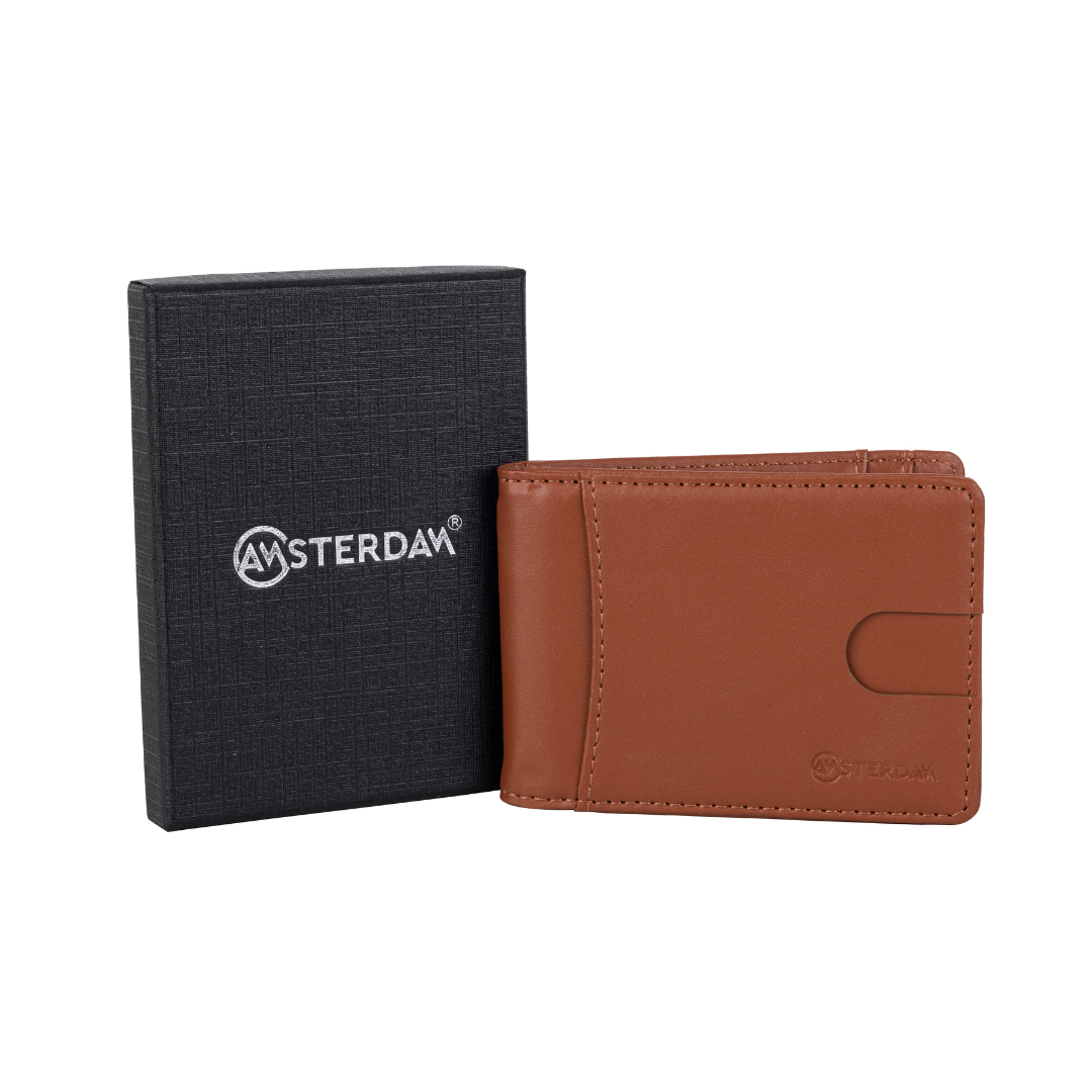 Billetera Slim minimalista con bloqueo RFID. Amsterdam.